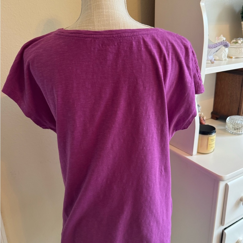 Talbots Violet Tee - Picture 2 of 5
